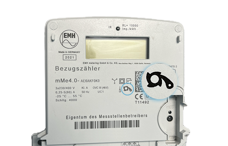 Rücklaufsperre bei elektronischem Zähler